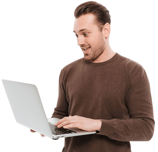 Person with laptop